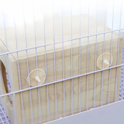 HandyMite うさぎ用木製ハウス｜ケージに固定できる・掃除しやすい吊り下げ小屋