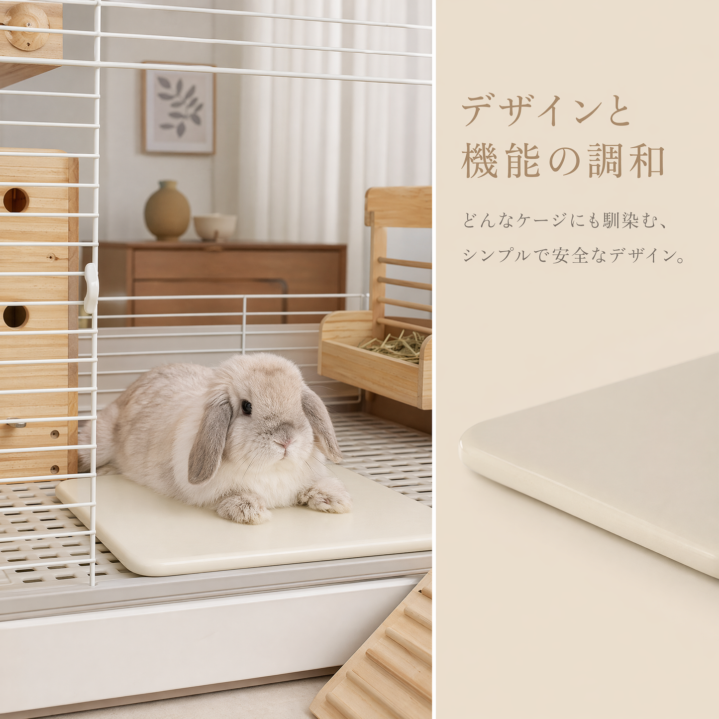 うさぎ用ひんやりプレート｜陶器製・自然冷却タイプ