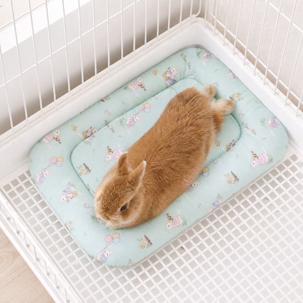 うさぎ用ひんやりマット｜接触冷感・ふんわりベッド型